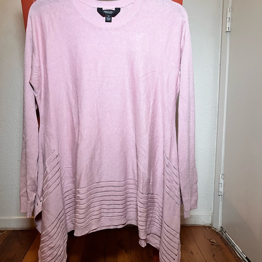 Simply Vera Vera Wang Blush Pink Tunic Top